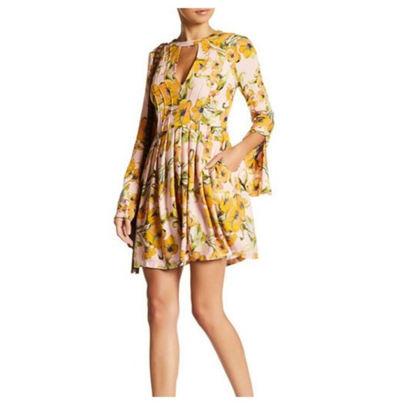 Free People Dresses & Skirts - Free People Tegan Long Sleeve Mini Dress  8